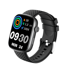 1.95-inch Smartwatch Fitness Tracker With Multiple Exercise Modes (Color: Black)