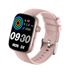 1.95-inch Smartwatch Fitness Tracker With Multiple Exercise Modes (Color: Pink)